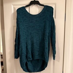Caslon Teal Blue/Green-Marled Pullover Sweater